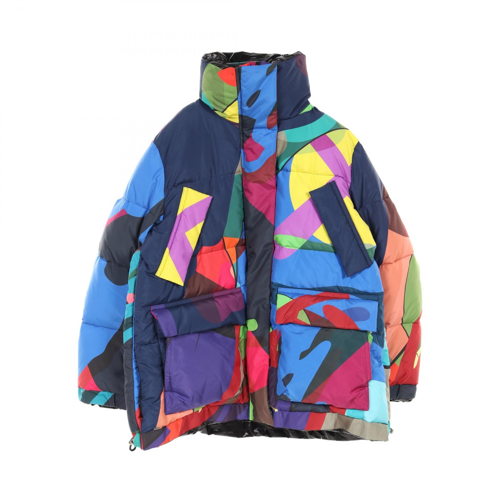 【20％OFFクーポン対象】サカイ Sacai Sacai × KAWS ダウンジャケット 衣料品 アウター ポリエステル レディース マルチカラー 21-05678 【中古】