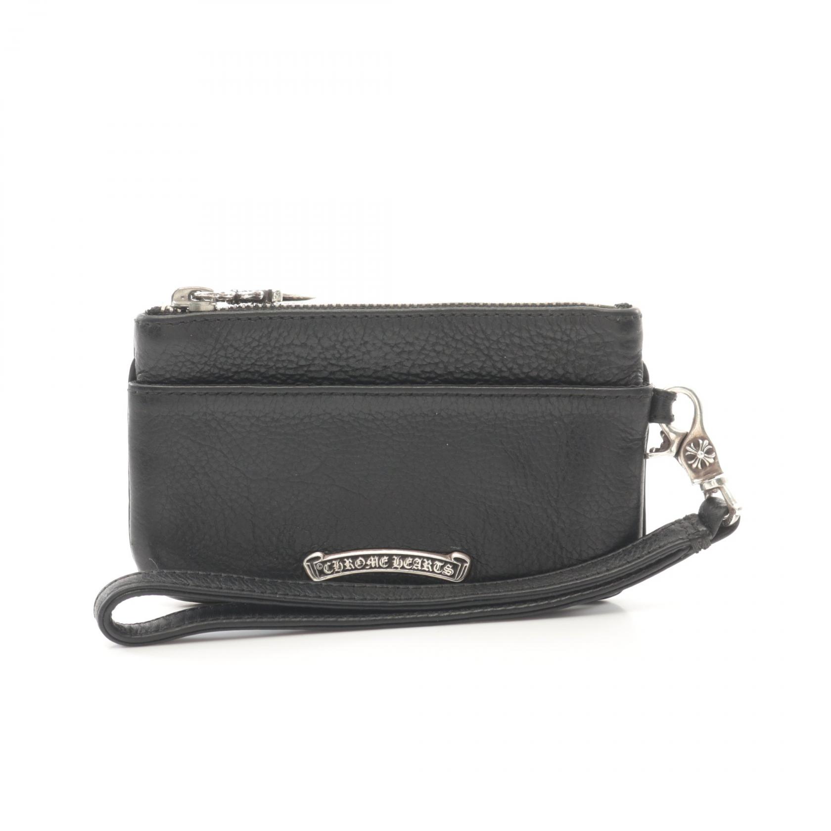 【10%OFFクーポン対象】クロムハーツ CHROME HEARTS ZPR CHG WRISTLET チェンジパース クロスパッチ コインケース 財布 レザー...