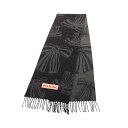 【20%OFFクーポン×P5倍】アクネストゥディオズ ACNE STUDIOS カシミヤジャカードスカーフ ロゴ マフラー 衣料品 カシミヤ メンズ レディース...