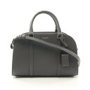 【7%OFFクーポン対象】サンローラン SAINT LAURENT ダッフル ロック ハンドバッグ バッグ レザー レディース グレー系 655008 【中古】