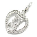【8%OFFクーポン対象】カルティエ CARTIER 2C ハートチャーム ダイヤ ペンダントトップ ジュエリー K18WG(ホワイトゴールド) ダイヤモンド レディース クリア系 B3015300 【中古】