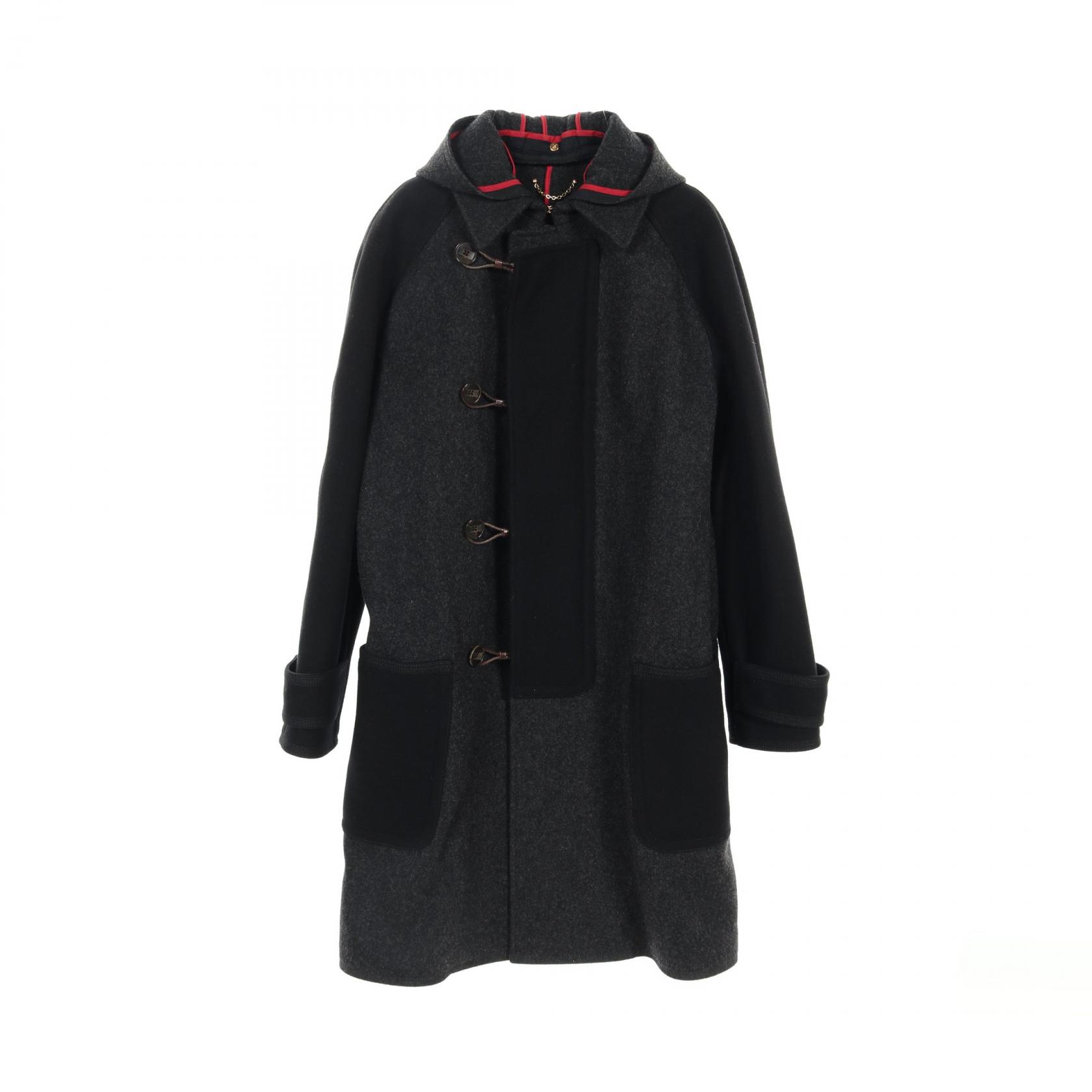 【20%OFFクーポン対象】ルイ・ヴィトン LOUIS VUITTON ダッフルコート 衣料品 アウター ウール メンズ グレー系 / ブラック系 【中古】