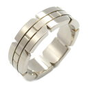 【7%OFFクーポン×P5倍】カルティエ CARTIER タンクフランセーズ リング リング・指輪 ジュエリー K18WG(ホワイトゴールド) メンズ レディー...