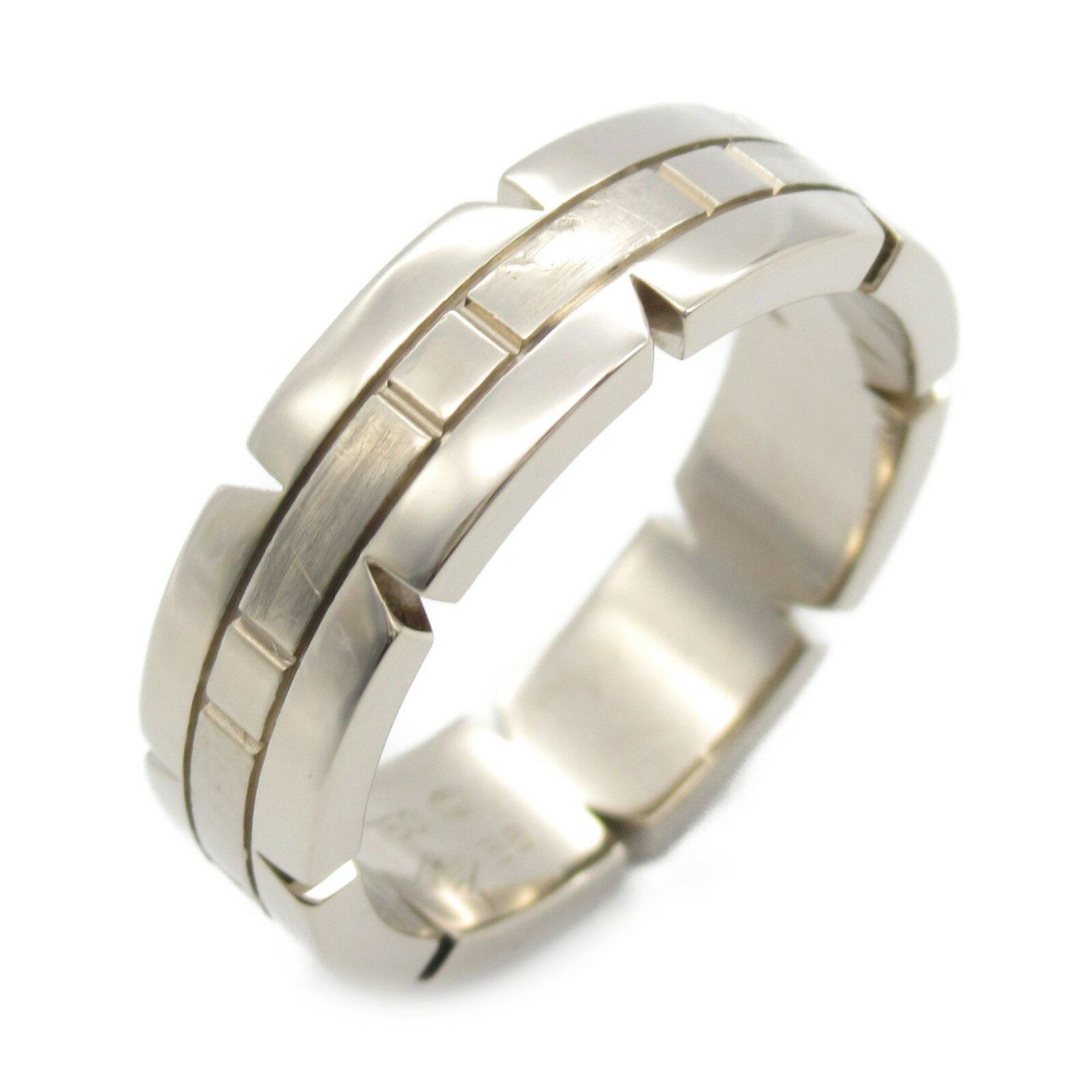 【7千円OFFクーポン対象】カルティエ CARTIER タンクフランセーズ リング リング・指輪 ジュエリー K18WG(ホワイトゴールド) メンズ レディース シルバー系 【中古】