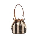 【7千円OFFクーポン対象×P5倍】ルイ・ヴィトン LOUIS VUITTON プチノエ ショルダーバッグ バッグ PVCコーティングキャンバス レザー モノグラム・レイユール レディース ブラウン系 / ベージュ系 M40564 【中古】(4)
