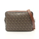 【7千円OFFクーポン対象×P5倍】バーバリー BURBERRY TB モノグラム ショルダーバッグ バッグ PVCコーティングキャンバス レザー メンズ レデ...