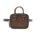 【15%OFFクーポン対象】ベルルッティ Berluti アンジュール ナノ スクリット スワイプ ウエストバッグ バッグ レザー メンズ ブラウン系 【中古】(4)