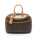 【10%OFFクーポン対象】ルイ・ヴィトン LOUIS VUITTON ドーヴィル ボーリングヴァニティ ハンドバッグ バッグ PVCコーティングキャンバス レザー モノグラム レディース ブラウン系 M47270 【中古】(4)