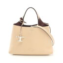 【3千円OFFクーポン対象】トッズ TOD'S Tタイムレス マイクロ ハンドバッグ バッグ レザー レディース ホワイト系 XBWAPAEL000QRI9P09 【中古】