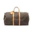 【7千円OFFクーポン対象×P5倍】ルイ・ヴィトン LOUIS VUITTON キーポル55 モノグラム ボストンバッグ バッグ PVCコーティングキャンバス ...