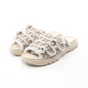【20%OFFクーポン×P5倍】ディオール Dior DIOR × Travis Scott Cactus Jack サンダル 靴 ファブリック メンズ ベージュ系 【中古】(4)