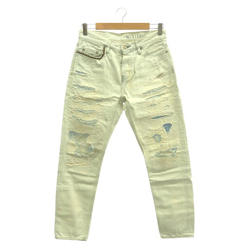 【5%OFFクーポン×P5倍】ヒステリックグラマー HYSTERIC GLAMOUR デニムパンツ デニムパンツ 衣料品 ボトムス コットン レディース ホワイト系 【中古】 【5%OFFクーポン×P5倍】ヒステリックグラマー HYSTERIC GLAMOUR デニムパンツ デニムパンツ 衣料品 ボトムス コットン レディース ホワイト系 【中古】