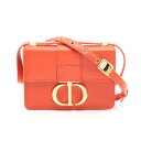 【15%OFFクーポン対象】ディオール Dior 30 モンテーニュ マイクロ ショルダーバッグ バッグ レザー レディース オレンジ系 【中古】