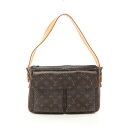 【5%OFFクーポン対象】ルイ・ヴィトン LOUIS VUITTON ヴィバシテGM ショルダーバッグ バッグ PVCコーティングキャンバス レザー モノグラム レディース ブラウン系 M51163 【中古】(4)