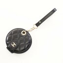 【ポイント5倍】シャネル CHANEL マトラッセ チャーム アクセサリー ラムスキン(羊革) レディース ブラック系 【中古】