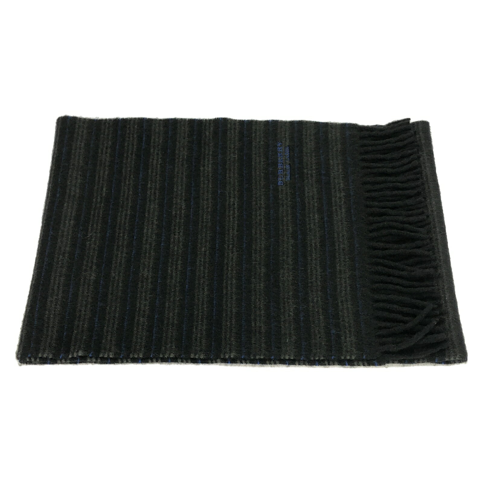 【ポイント5倍】バーバリーブラックレーベル BURBERRY BLACK LABEL マフラー マフラー 衣料品 カシミヤ メンズ レディース ブラック系 【中古】