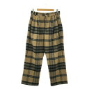 【ポイント5倍】ヘドメイナー HED MAYNER チェック パンツ パンツ 衣料品 ボトムス ウール レディース ベージュ系 【中古】