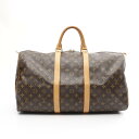 【7千円OFFクーポン対象×P5倍】ルイ・ヴィトン LOUIS VUITTON キーポル50 ボストンバッグ バッグ PVCコーティングキャンバス レザー モノ...