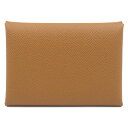 エルメス HERMES カルヴィデュオ ケース カードケース アクセサリー レザー ヴォーエプソン メンズ レディース ブラウン系 【中古】