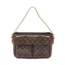 【7千円OFFクーポン対象×P5倍】ルイ・ヴィトン LOUIS VUITTON ヴィバシテGM ショルダーバッグ バッグ PVCコーティングキャンバス レザー モノグラム レディース ブラウン系 M51163 【中古】(4)