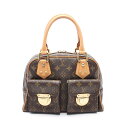 ルイ・ヴィトン LOUIS VUITTON マンハッタンPM ハンドバッグ バッグ PVCコーティングキャンバス レザー モノグラム レディース ブラウン系 M40026 【中古】