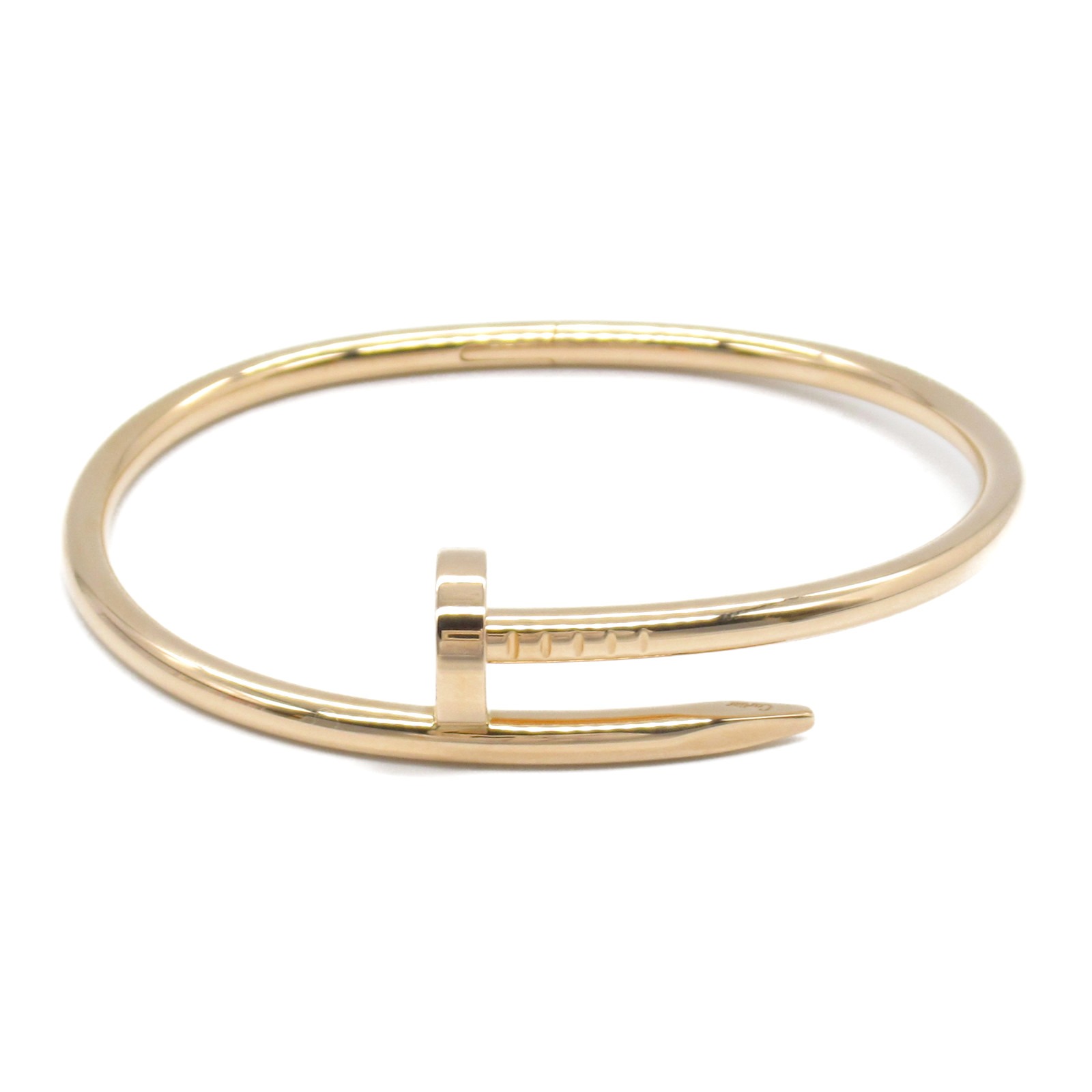 【10%OFFクーポン対象】カルティエ CARTIER ジュストアンクル ブレスレット クラシック ブレスレット アクセサリー K18PG(ピンクゴールド) レディース ゴールド系 【中古】