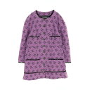 【20%OFFクーポン対象】シャネル CHANEL ココマーク ノーカラージャケット 衣料品 アウター コットン レディース パープル系 / ブラック系 P72...