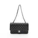 【3万円オフor2点以上で10%OFF】シャネル CHANEL マトラッセ Wフラップ ショルダーバッグ バッグ レザー レディース ブラック系 A01112 【中古】(4)