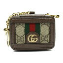 【20%OFFクーポン対象】グッチ GUCCI AirPodsケース アクセサリー PVCコーティングキャンバス レザー メンズ レディース ブラウン系 / ベ...
