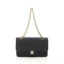 【15%OFFクーポン×P5倍】シャネル CHANEL マトラッセ Wフラップ ショルダーバッグ バッグ コットンジャージー レディース グレー系 A01112...