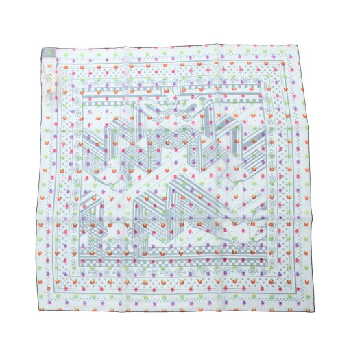 エルメス HERMES カレ60 SANGLES EN ZIGZAG BANBANA スカーフ 衣料品 シルク シルク レディース ブルー系 / マルチカラー 【中古】 エルメス HERMES カレ60 SANGLES EN ZIGZAG BANBANA スカーフ 衣料品 シルク シルク レディース ブルー系 / マルチカラー 【中古】