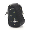 【3千円オフor2点以上で10%OFF】ヴィヴィアンウエストウッド レッドレーベル Vivienne Westwood Red Label PHONE CROSSBODY BAG ショルダーバッグ バッグ レザー ファブリック メンズ レディース ブラック系 / マルチカラー 58030002UW00ZQN303 【新品】
