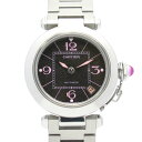 【4万円OFFクーポン対象×P5倍】カルティエ CARTIER パシャC 2007年クリスマス限定 腕時計 時計 ステンレススチール ボーイズ ブラック系 W3...