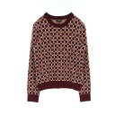 シャネル CHANEL ココマーク ニット 衣料品 トップス コットン ウール レディース ボルドー系 / マルチカラー P75347 【中古】(4)