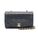 【6万円OFFクーポン対象×P5倍】シャネル CHANEL マトラッセ ダイアナフラップ ショルダーバッグ バッグ ラムスキン(羊革) レディース ブラック系 ...