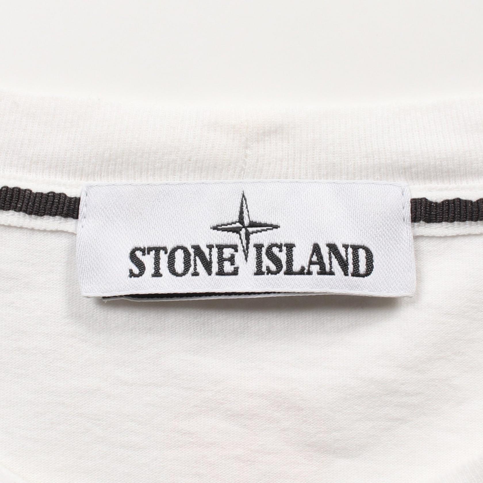 ≪千円OFF＆まとめ買い対象≫ストーンアイランド STONE ISLAND カットソー 衣料品 トップス コットン メンズ ホワイト系 【中古】