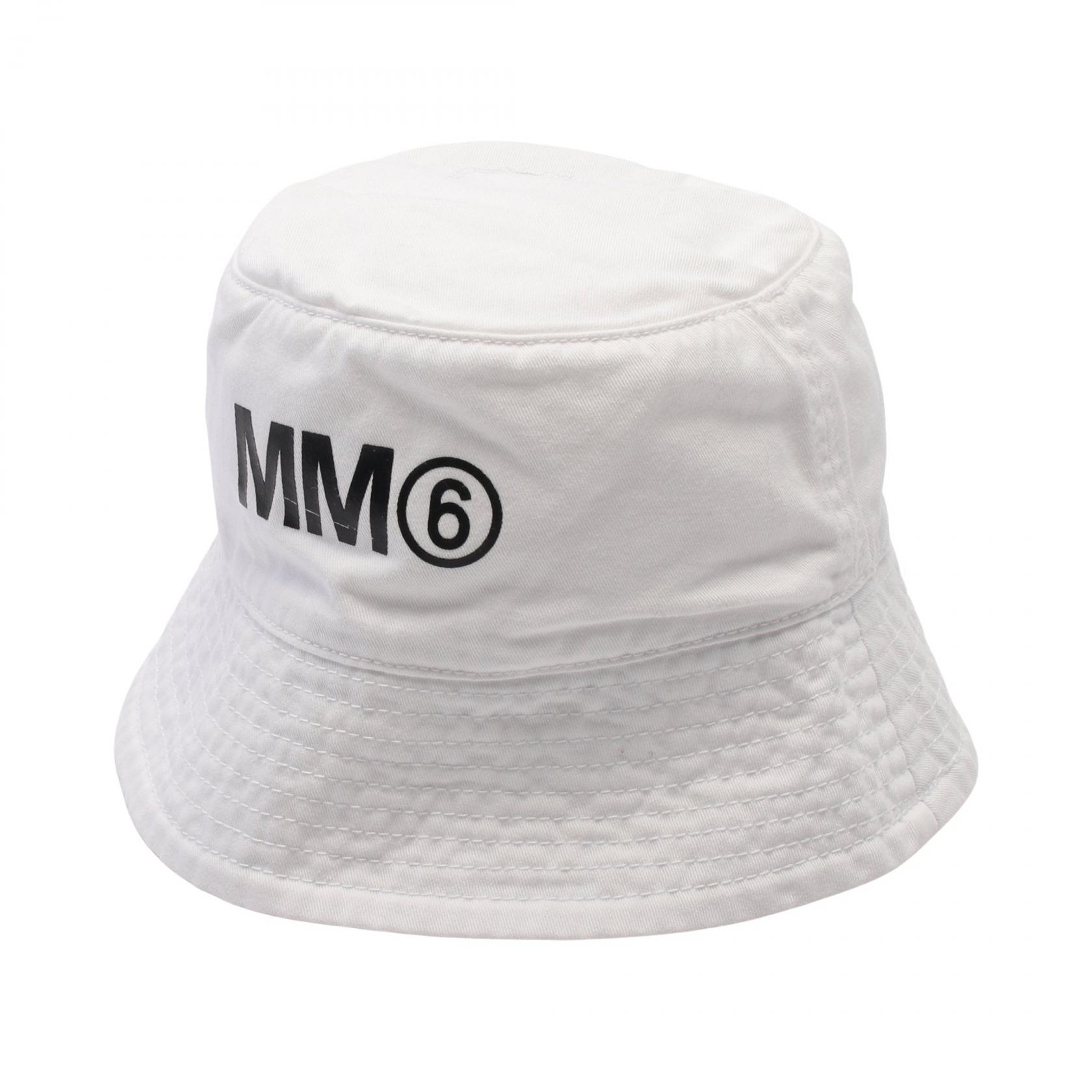【ポイント3倍】エムエムシックス MM6 帽子 コットン メンズ レディース ホワイト系 M60535 MM025 【中古】