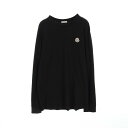 モンクレール MONCLER LS TSHIRT モンダック カットソー 衣料品 トップス コットン メンズ ブラック系 8D000088390T 【中古】