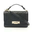 【10%OFFクーポン×P5倍】シャネル CHANEL マトラッセ クリックラベル ショルダーバッグ バッグ レザー レディース ブラック系 【中古】(4)