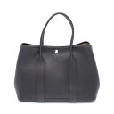 【6万円OFFクーポン対象×P5倍】エルメス HERMES ガーデンパーティPM トートバッグ バッグ ネゴンダ ネゴンダ レディース ブラック系 【中古】
