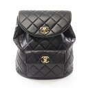 【6万円OFFクーポン対象×P5倍】シャネル CHANEL マトラッセ リュックサック バックパック バッグ ラムスキン(羊革) レディース ブラック系 A10...