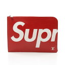 【7千円OFFクーポン対象×P5倍】ルイ・ヴィトン LOUIS VUITTON LOUIS VUITTON × SUPREME ポシェットジュールGM エピ セ...