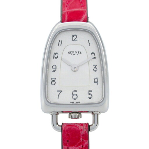 エルメス HERMES ギャロップ 腕時計 時計 ステンレススチール 革 レディース シルバー系 GA1.110 【中古】 エルメス HERMES ギャロップ 腕時計 時計 ステンレススチール 革 レディース シルバー系 GA1.110 【中古】