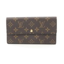 【20%OFFクーポン対象】ルイ・ヴィトン LOUIS VUITTON ポシェット ポルトモネ クレディ 二つ折り長財布 財布 PVCコーティングキャンバス レ...