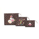 【4万円OFFクーポン対象×P5倍】ルイ・ヴィトン LOUIS VUITTON LV × TM トリオ ポッシュ トワレ ポーチ バッグ PVCコーティングキャ...