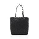 【4万円OFFクーポン対象×P5倍】シャネル CHANEL マトラッセ トートバッグ バッグ レザー グレインドカーフスキン レディース ブラック系 【中古】