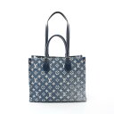 【4万円OFFクーポン対象×P5倍】ルイ・ヴィトン LOUIS VUITTON オンザゴーMM モノグラム ジャカードデニム トートバッグ バッグ デニム レザ...