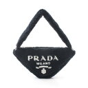 【5%OFFクーポン対象】プラダ PRADA テリー トライアングル ハンドバッグ バッグ ファブリック レディース ブラック系 1NE043 【中古】(4)