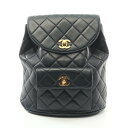 【6万円OFFクーポン対象×P5倍】シャネル CHANEL マトラッセ リュックサック バックパック バッグ ラムスキン(羊革) レディース ブラック系 A10...