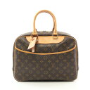 【7千円OFFクーポン対象×P5倍】ルイ・ヴィトン LOUIS VUITTON ドーヴィル ボーリングヴァニティ ハンドバッグ バッグ PVCコーティングキャンバス レザー モノグラム レディース ブラウン系 M47270 【中古】(4)
